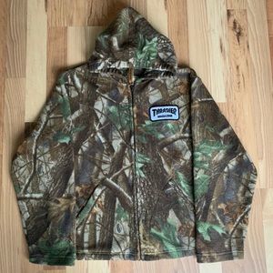Thrasher/Woolrich Tree Camo Fleece Jacket Small